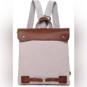 The Same Direction TSD Cooper Canvas Leather Backpack Convertible Crossbody Bag